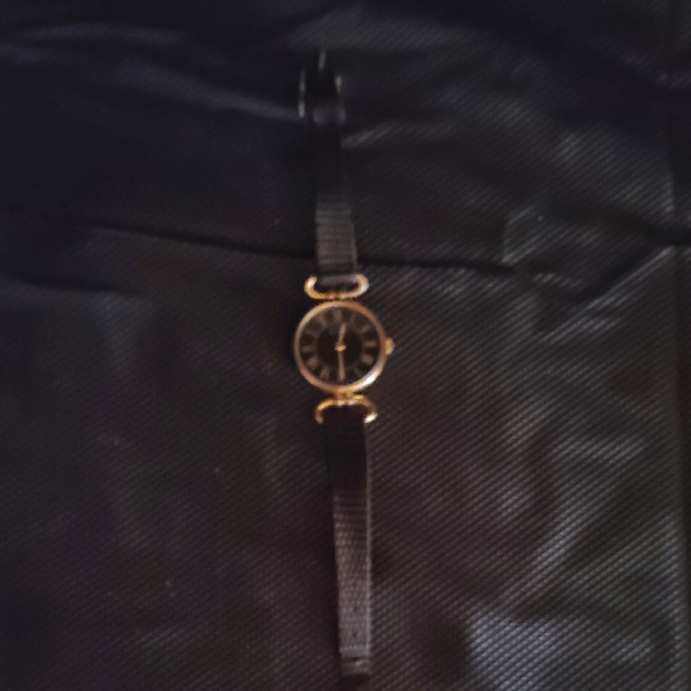 Bulova Black and Gold Women's Watch